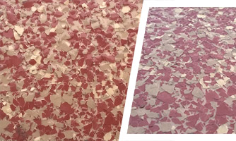 Red color epoxy flooring coating